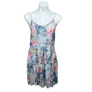 STARK X Floral Rayon Mini Dress Sleeveless XS